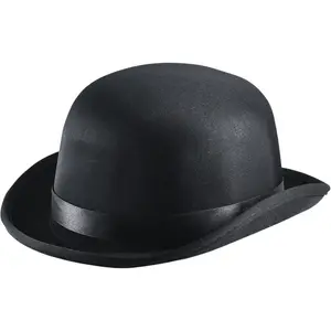Black Bowler Hat-Accessories Victorian Hats For Adults,Children Costumes