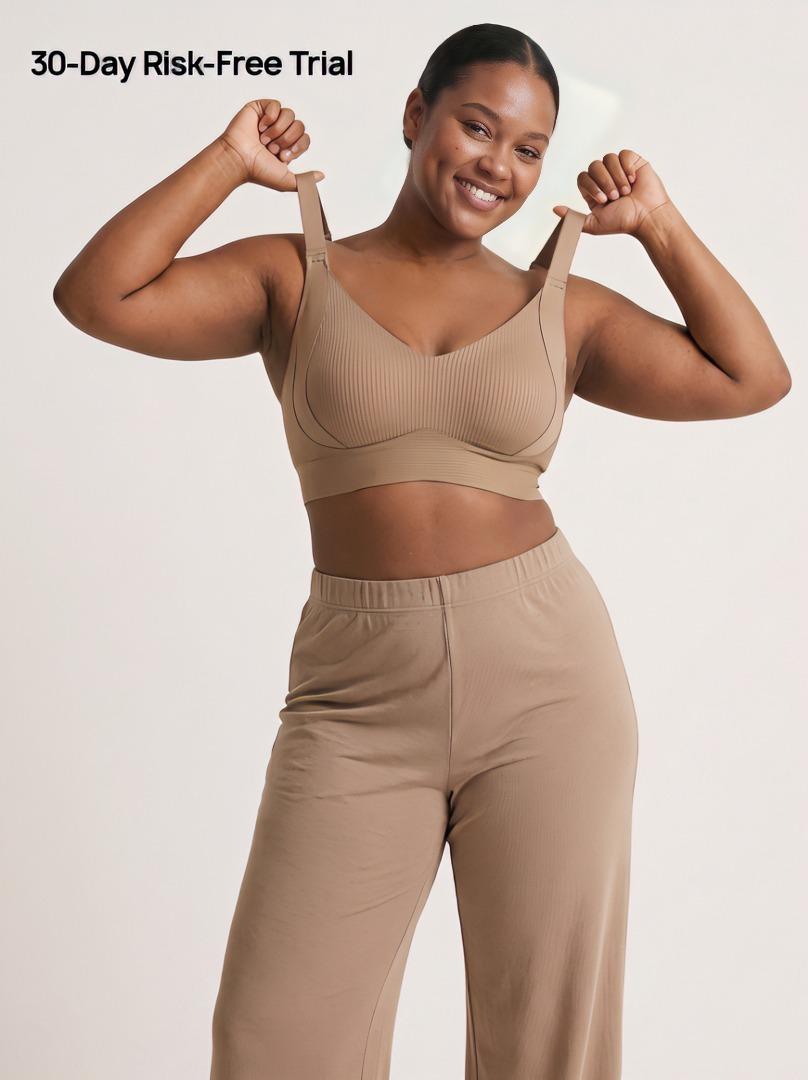 1/2/4PCS Seamless Wire-Free Push-Up Style Jelly Bra | Everyday T-Shirt Bralette & Soft Sleep Underwear for Women, High Stretch Adjustable Comfort Plus Size M-4XL