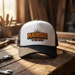 Baseball Cap Dad Hat Trucker Hat,Mesh Back,Curved Brim,Unisex,Madrugo y Le Doy,Morning Hustle Cap,Mens Hats,Beach Essentials,Gorras Premium,Quality funny men Cap universal size trendy  funny casual Polyester Cap Streetwear Hat valentine birthday gift