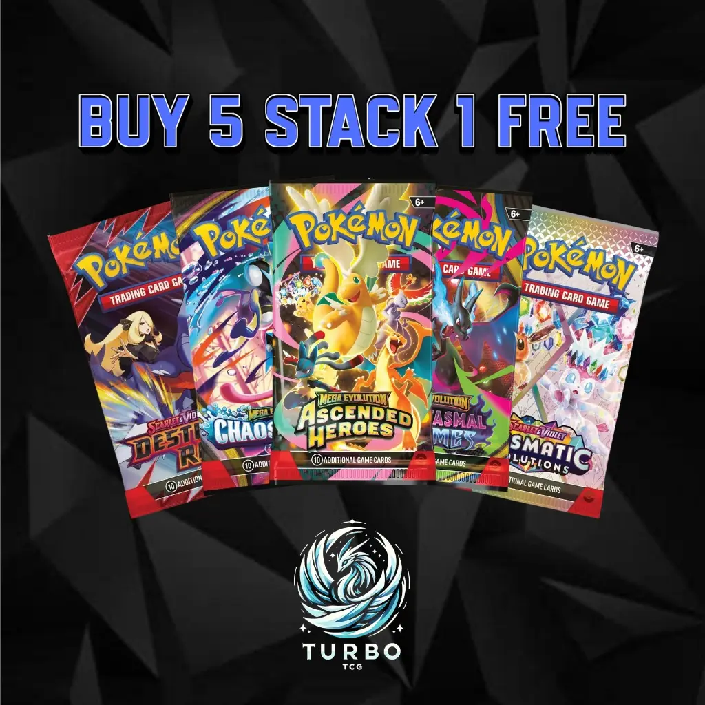 BUY 5 STACK 1 FREE BOOSTER PACKS