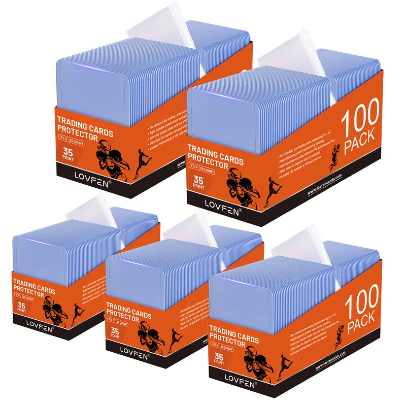 topps cards sleeves Card Hard Plastic, Arjiekwei 3"X 4" Baseball Protectors Plastic, Trading Card Holder for Trading Sports Baseball Football Game Cards (200 Hard Sleeve + 200 Soft Sleeves) : Toys & Games save 20% Buy 50 5 Pack Crystal Clear Vinyl