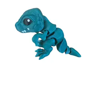 TRex Articulated Standing Dinosaur Toy - Blue Color, Character Design with Unique Features, Ideal for Collectors and Fans