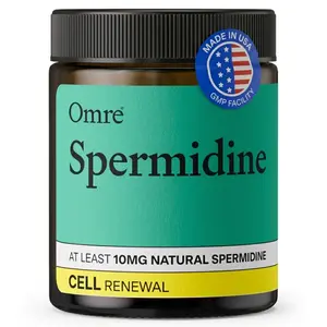 OMRE Spermidine Supplement – Natural Wheat Germ Extract for Cellular Renewal, Dietary, Optimum Fitness & Anti Aging – 60 Dietary Vitamin Capsules, Edible Healthcare Wellness