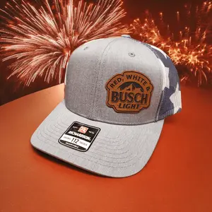 Red, White & Busch Light Patch Hat