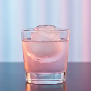 Valentine's Day gift Large Rose Ice Ball Maker - 4-Grid Silicone Tray with Cover. 3D Flower Mold for Bourbon & Scotch. Leak-Proof & Dishwasher Safe Home Bar Essential.