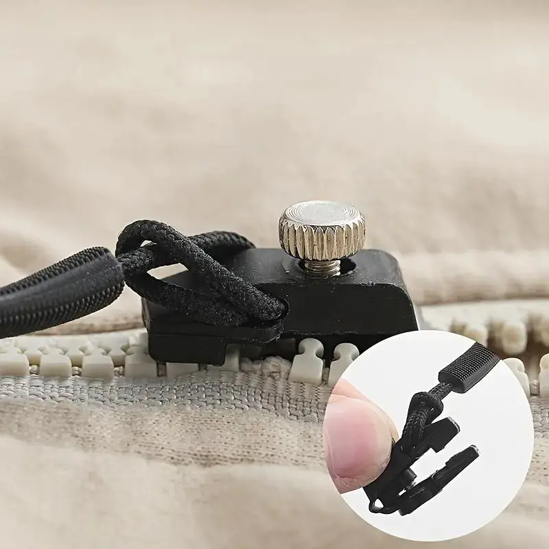 Zipper Repairer 9pcs Zipper Repairer | 3 Sizes Detachable Suitable for Bags, Jackets, Clothes, Shoes, Boots Home Tool-Free Replacement Zipper Locks