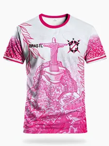 New Men'S Football Jersey Soccer Jersey from Brazil & Comfortable Crew Neck Sports Top for Rio De Janeiro Youth & Featuring Rio De Janeiro Style Prints & Suitable for Brazilian Football Matches, Training, Daily Workouts