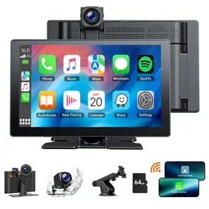 【SpringGlowUp】VOLAM 9-Inch CarPlay Screen, Supports Wireless Apple CarPlay & Android Auto, SupportsAirPlayand Android Cast Screen Mirroring for Popular Media Viewing, Ideal for Older Car Upgrades and In-Car Entertainment