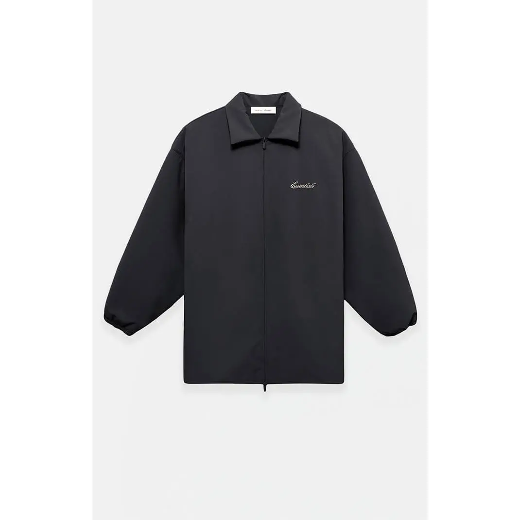 Fear of God ESSENTIALS Men's Vintage Black Signature Filled Barn Jacket