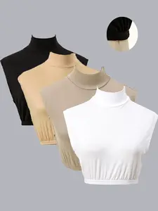 Women's Detachable Mock High Neck Scarf, Elegant Casual Thin Shoulder Fake Collar, Multi-Purpose Simple Design for All Seasons, Casual Soft Scarf