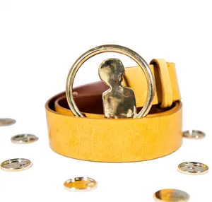 MC Medallion Logo Cognac Belt