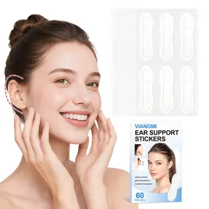 60 Patches Invisible Ear Support Stickers,Transparent Ear Support Patches With Keel, Ear Patches for Women's Beauty, Suitable For Taking Photos And Parties
