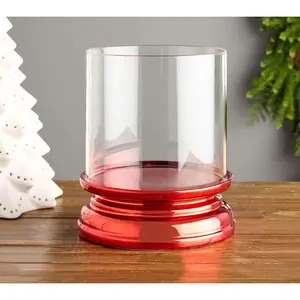 HomeWorx by Slatkin + Co. Red Everyday Candle Hurricane