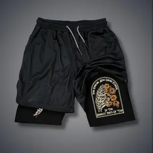 Christianity Double-Layer Sports Shorts Graphic Shorts Black Shorts Camo Shorts Streetwear Shorts Men Outfits Men Short Shorts Vacation Outfits Shorts