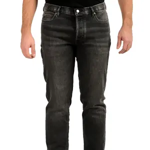 Hugo Boss Men's Slim Tapered Fit Gray Wash Straight Jeans US 32/32 IT 32/32