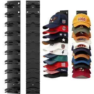 Hat Organizer for Baseball Caps, Super Strong Hat Rack for Baseball Caps, Hat Hanger Holder Display for Door Closet, No Drilling Minimalist Hat Organizer Display for Home Decor