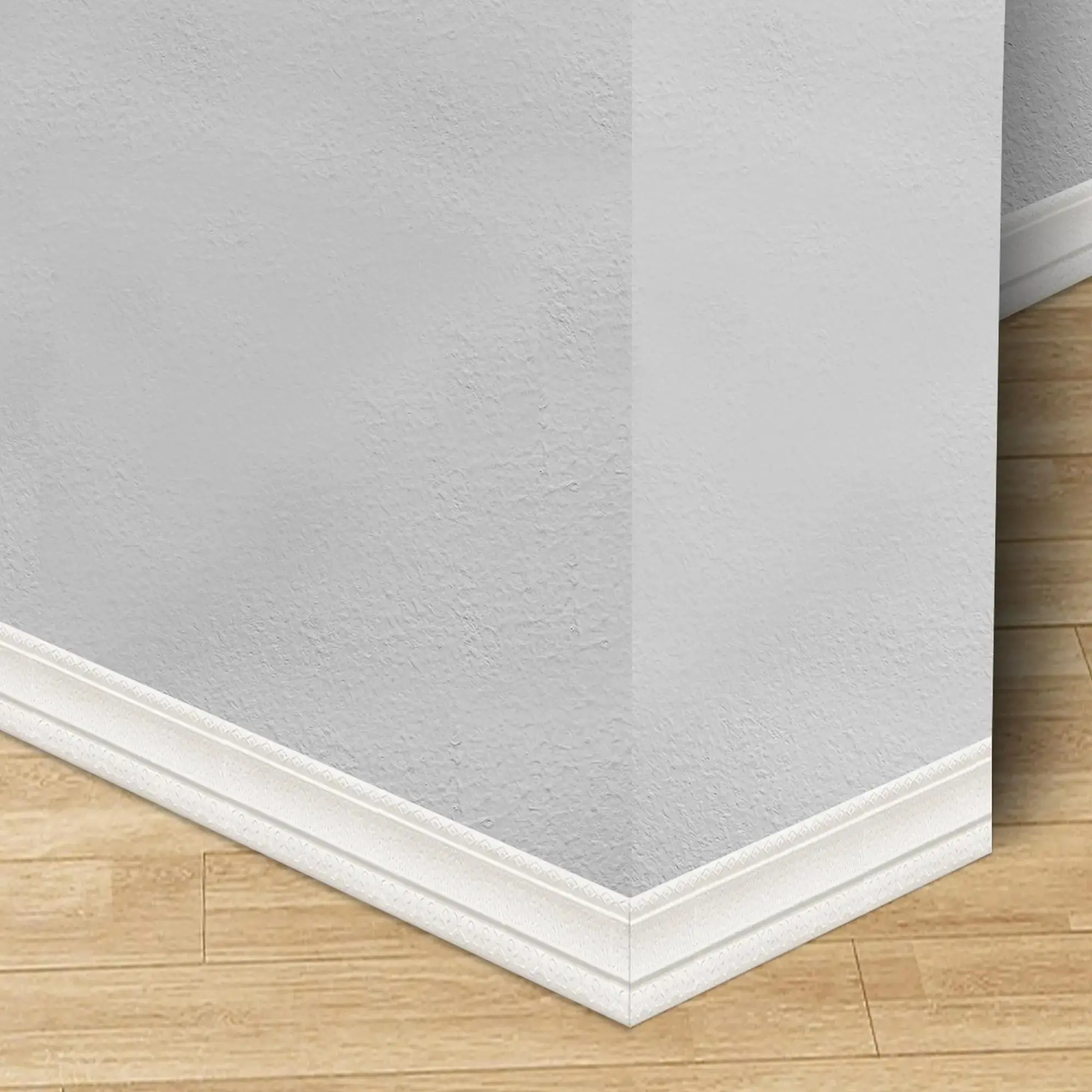 3pcs/set Self Adhesive Flexible Foam Molding Trim, Wall Sticker Decoration Wall Lines, Wallpaper Baseboard Wallpaper for Home, Office, Hotel Decor, Room Decor, Self Adhesive Waterproof, Peel and Stick Wallpaper