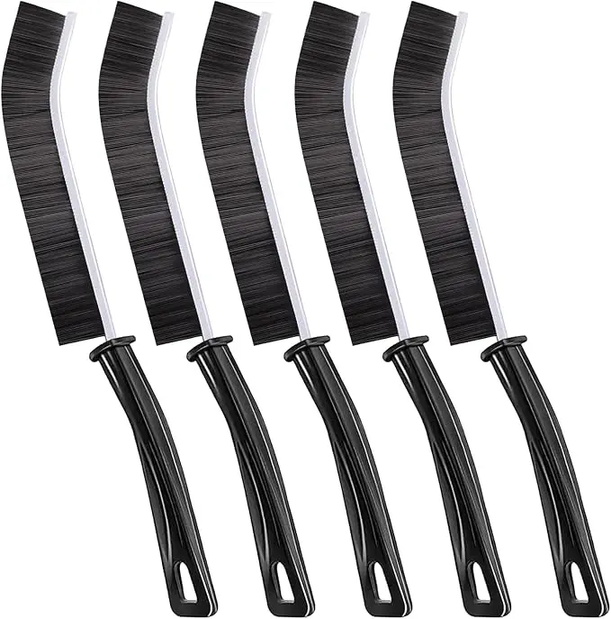 Hard Bristle Crevice Cleaning Brush, 5 PCS ELEANRA Crevice Cleaning Brush, Small Gap Cleaning Tools Grout Cleaner for Household Use Housekeeping Kitchen Bathroom Shower Tiles Window Corners