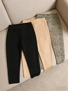 Women's High Waist Elastic Slim Fit Shorts Set, Casual Wear, Comfortable and Stylish, Perfect for Daily Use, 3 Piece Set, Womenswear
