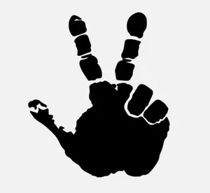 Peace sign sticker decal