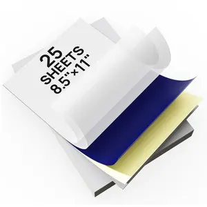 D810&D830 Tattoo Transfer Paper, A4 Size Thermal Stencil Paper for Tattoo Transfer Kit , DIY Tattoo Tracing Paper Compatible with D810&D830 Printer, 25 Sheets