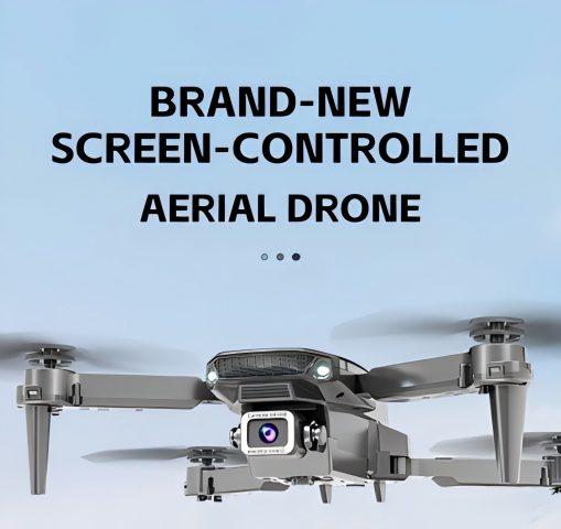 Professional Foldable Quadcopter Drone with HD Camera and Screen Remote Control, No Mobile Phone Needed, Stable Flight, Portable Design, Ideal Gift for Kids, Adults and Family Outdoor Flying on Christmas & Halloween