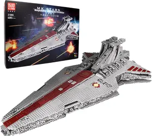 Super Star Destroyer Model, Venator-Class Republic Attack Building Toy, 6685+Pcs Buildable Toy Model Gifts, UCS Collection Awesome Building Kit