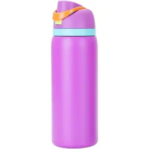 Outdoor Vacuum Bouncing Cup -304 Stainless Steel Direct Drinking Straw, No Cleaning | Sports/Campus/Commuting Full Scene (One Cup)