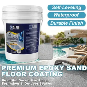 Epoxy Color Sand Floor Paint Self-Leveling Decorative Finish for Garage, Office, Patio & Indoor Spaces