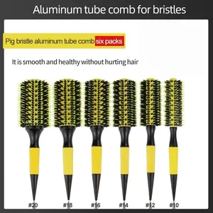 Brazilian Hair Brush, Round Cylinder Comb, Non-Slip Handle, Smooth And Healthy, Practical Styling Tool, Hair Care Tool for Women, Salon or Home Use