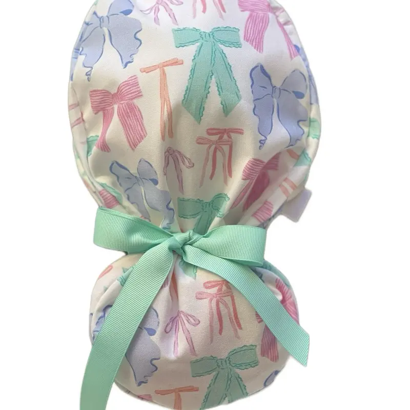Pastel bows scrub caps Pastel bows scrub caps