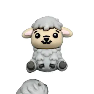 1pc I've Been A Baaaad Boy 3D Silicone Focal Beads | Sheep Beads | Farm Animal Beads Diy With Charms Cute Collectible Charm