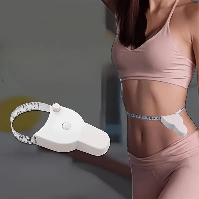Portable Plastic Fitness Tape Measure, Body Measuring Tape, Easy-To-Use Body Circumference Tool, Measuring Instrument, Soft Ruler for Arms, Legs, Waist, Chest, Ideal for Students and Home Use