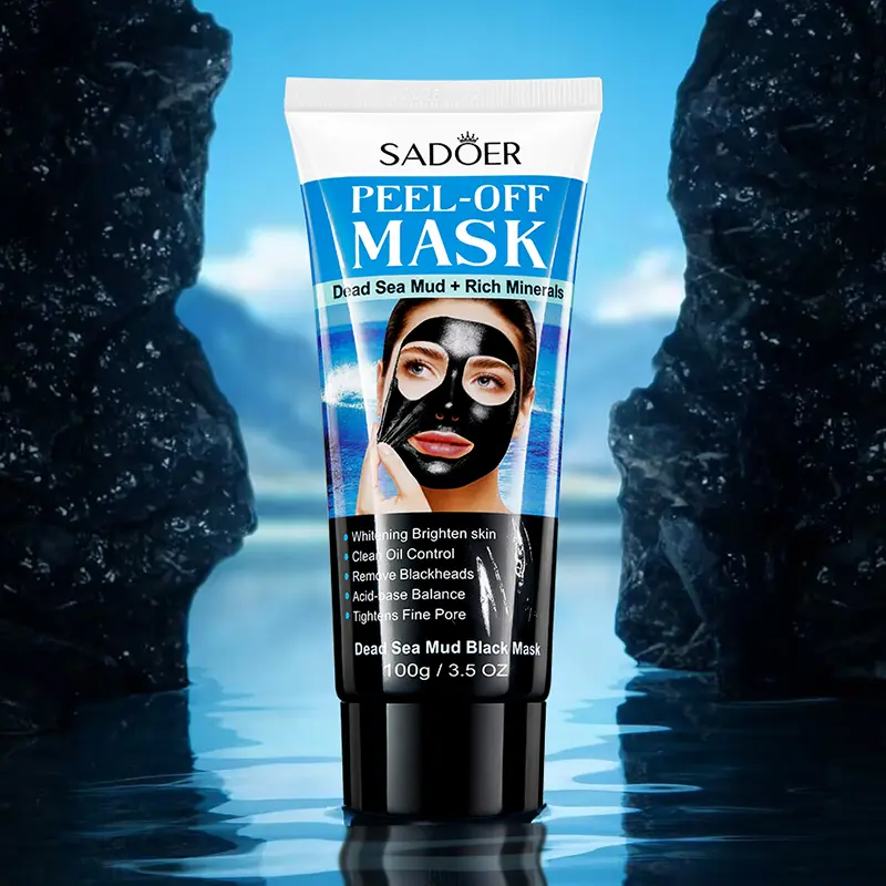 Mineral-Rich Dead Sea Mud Peel-Off Mask, 100g Deep Cleanse Treatment for Blackhead Removal, Unisex Skincare for All Skin Types, Adults, Minerals, Blemishes & Blackheads