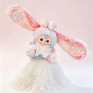 Baby three - Lily Rabbit Town 400% V5 series BlindBox Collection Bag Pendant Bunny Plush Dolls Soft Collectibles （Hidden Style 1/36）