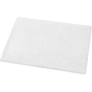 Blank Rug Hooking Mesh Canvas for Rug Making Tapestry Latch Hook Crafts(White,39x59inch)