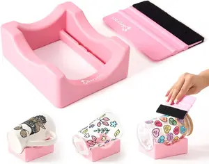 Cup Cradle, Cup Cradle for Tumblers with Felt  Use to Apply UV DTF Stickers/Vinyl Stickers for Tumblers - Keep Mugs in Place