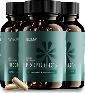 3 Pack Probiotics Digestive Health Gut Support 60 Capsules each for Men & Women with Probiotics Prebiotics Postbiotics for Balanced Gut Health Gas Relief & Metabolism