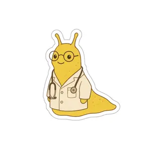 Cute Medical Banana Slug Stickers, Doctor/Med Student Sticker Set, Healthcare Gift, Fun Laptop Decals, Hospital Scrubs Badge Label
