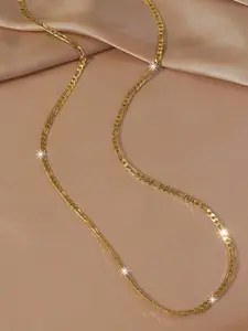 New Chain Necklace, Copper Plated 24k Chain Jewelry, Perfect Gift for Girlfriend, Friend, Daily Wear, Valentine's Day Present, Star Shine Necklace