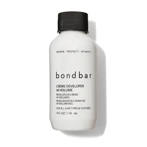 Bondbar 40 Volume Creme Developer, Repairing hair dye for all hair types, CrueltyFree, ParabenFree, & Vegan, 4 Oz