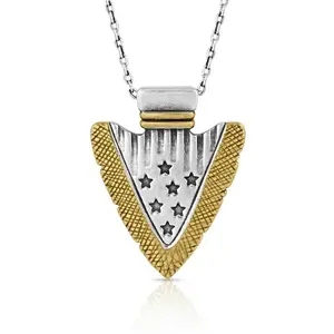 Montana Silversmiths Star Spangled Arrowhead Necklace
