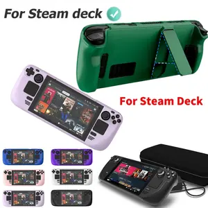 For Steam Deck /OLed Game Console Cover Shell with Bracket Shockproof Protection Case Frame Protector Console Cover Shell