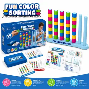 Hot Selling Color Sorting Game | Montessori STEM Toy | Brain Teaser Puzzle | Stack Rings Challenge | Kids Educational Toy Gift 8+