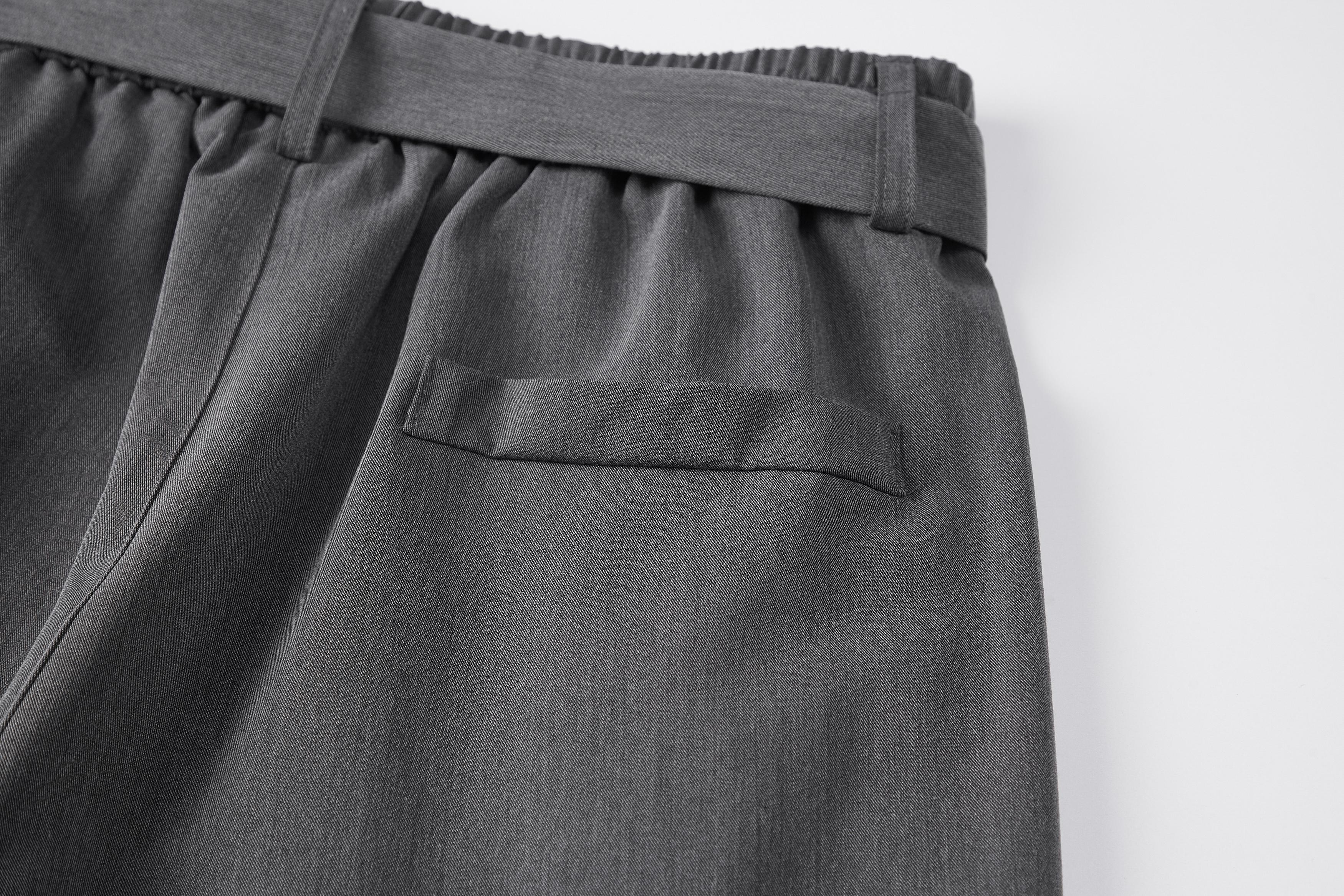 Men’s summer lightweight American high-street loose slightly flared casual dress pants