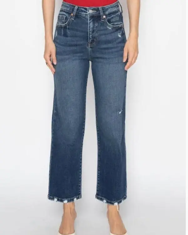 Artemis - Tummy Control High Rise Ankle Straight Jeans