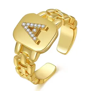 Customizable Initial Ring for Women - Personalized with Your Initials