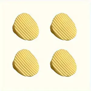 Creative Potato Chip Clips, 4 Counts Plastic Jewelry Clips, Non Adhesive Storage Closure Clips for Snacks, Bills, and Documents, Multifunctional Kitchen Organizers and Storage Accessories
