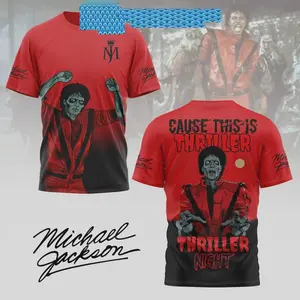 Michael Jackson Cause This Is Thriller Night King Of Pop Halloween Hoodie T-Shir