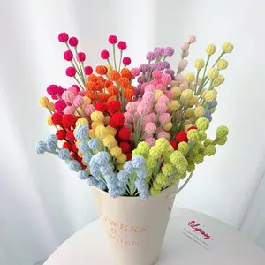 Crochet snow berry, Handmade flowers for her, home decor